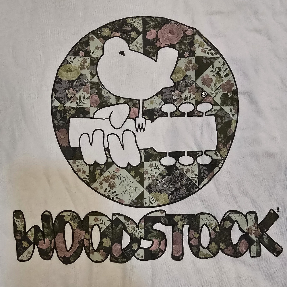 Woodstock Graphic Tee with Floral Logo - Light Lalic - Picture 2 of 2